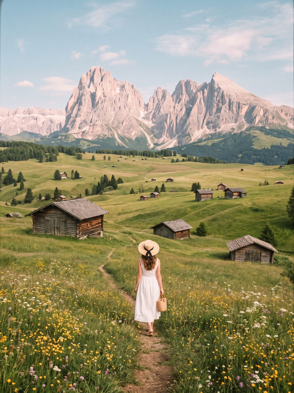 Alpine scene in the Italian Dolomites