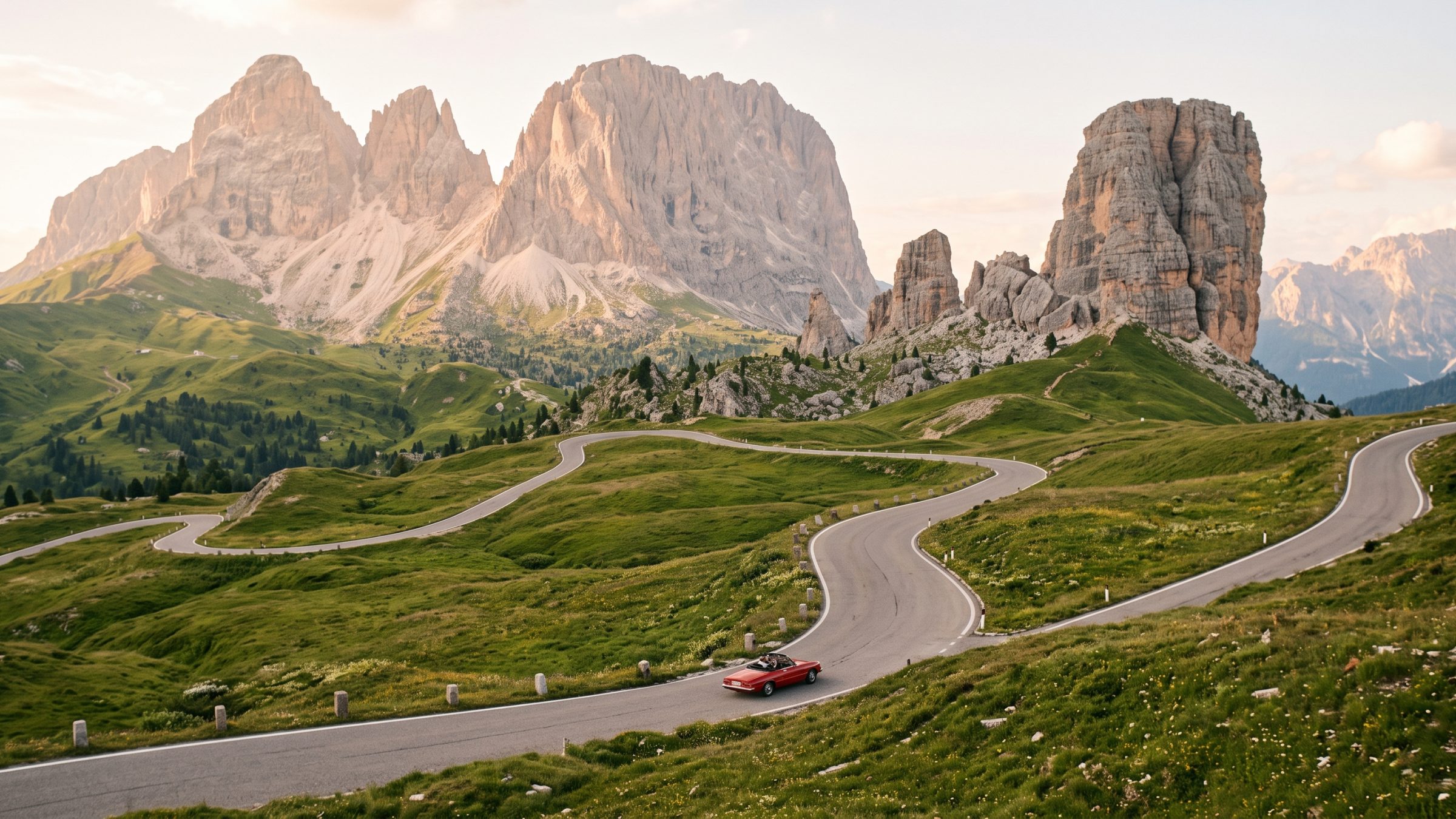 Alpine scene in the Italian Dolomites