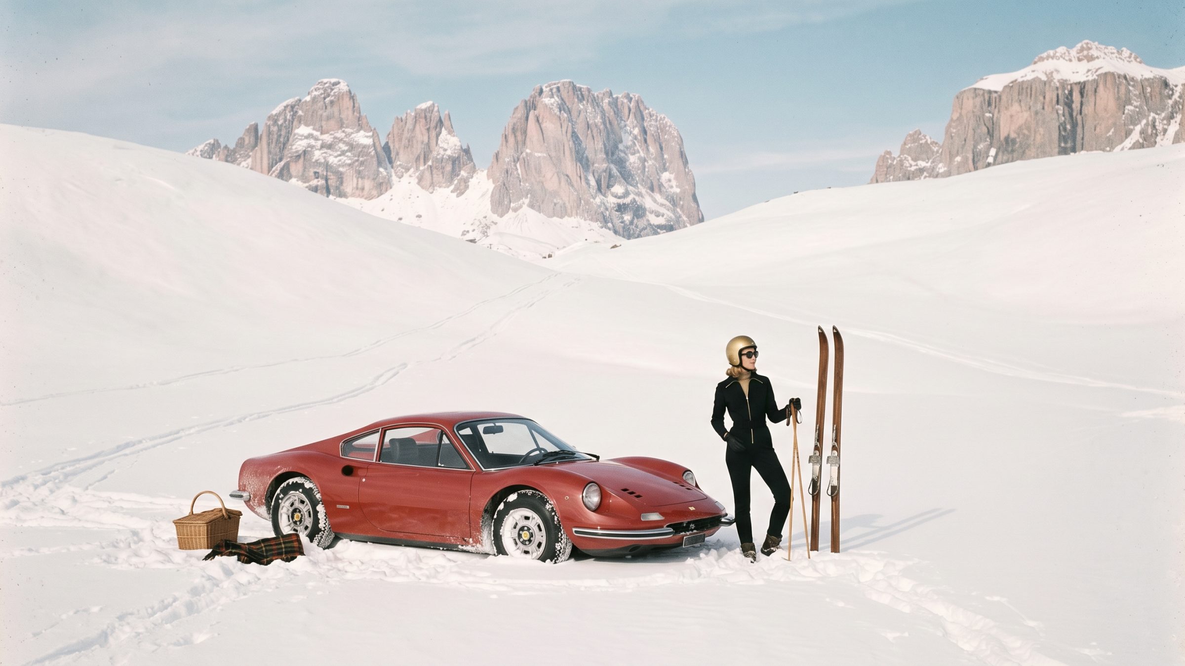 Alpine scene in the Italian Dolomites