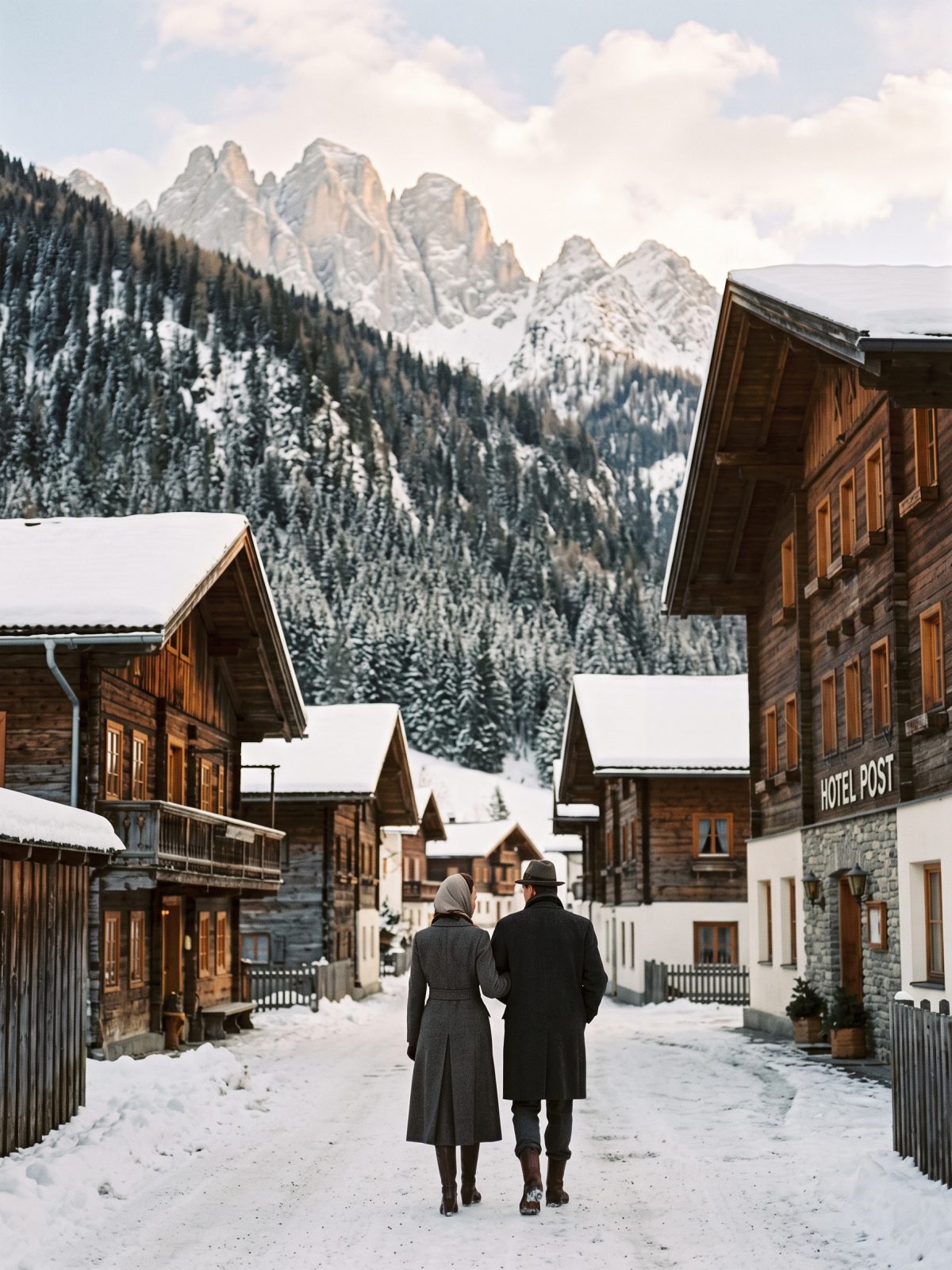 Alpine scene in the Italian Dolomites